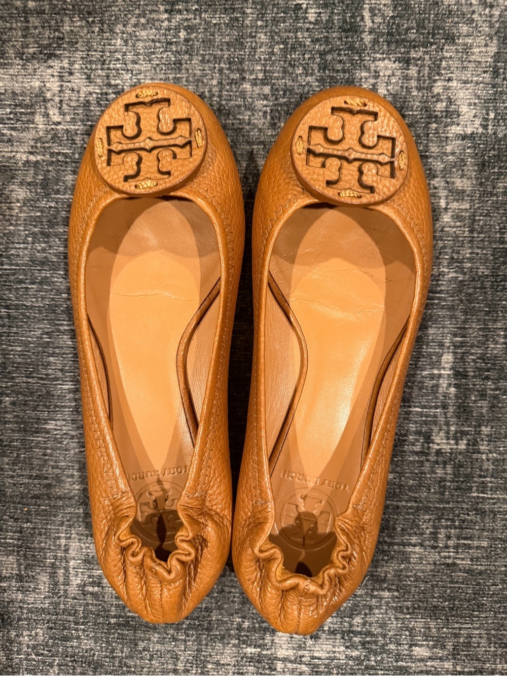 Used Tory Burch Reva Ballet Flats size 5 - Picture 1 of 6